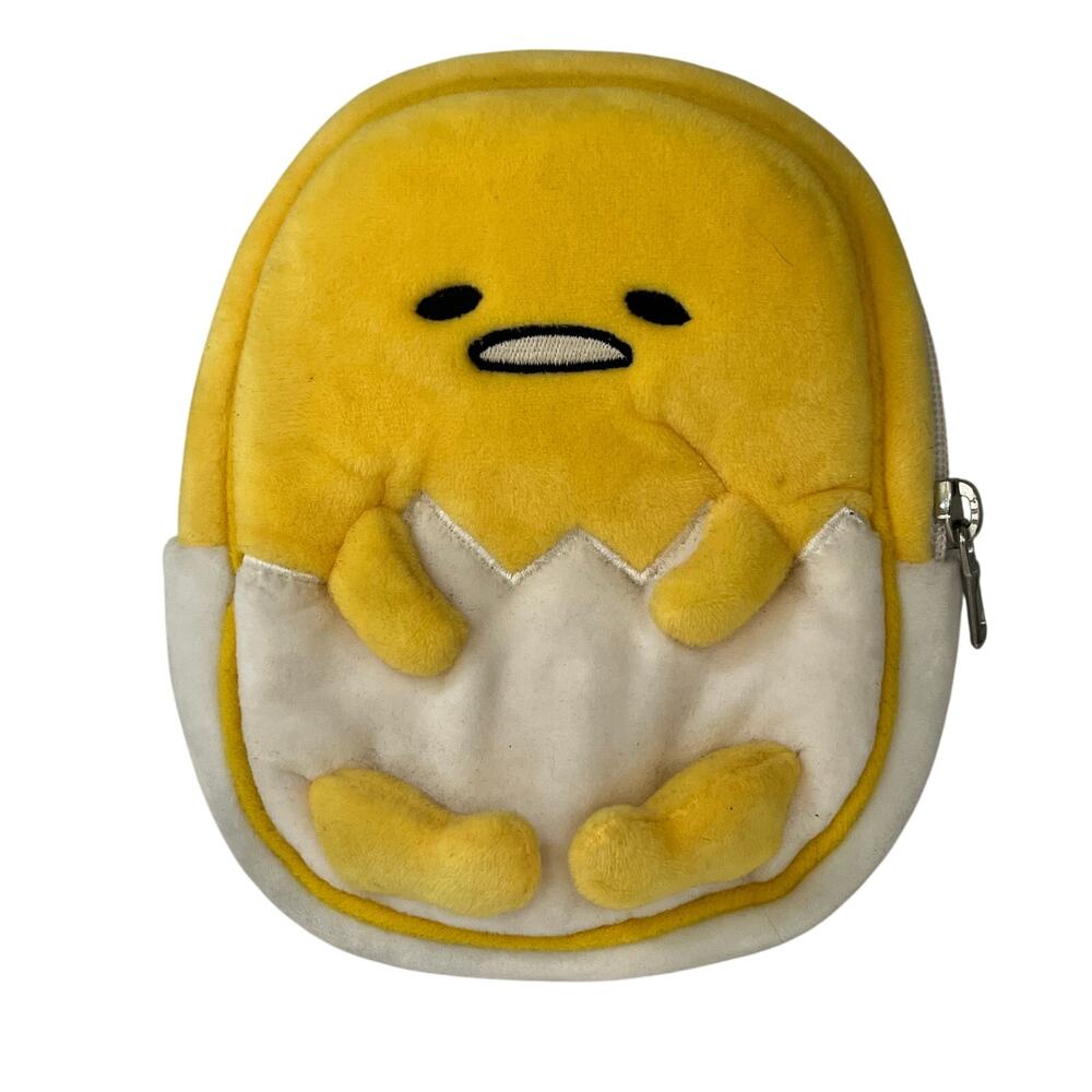 Sanrio Gudetama The Lazy Egg 6.5-Inch Plush Zipper Pouch